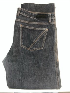 Z Zegna Men's Charcoal Straight Jeans VGUC 42W.